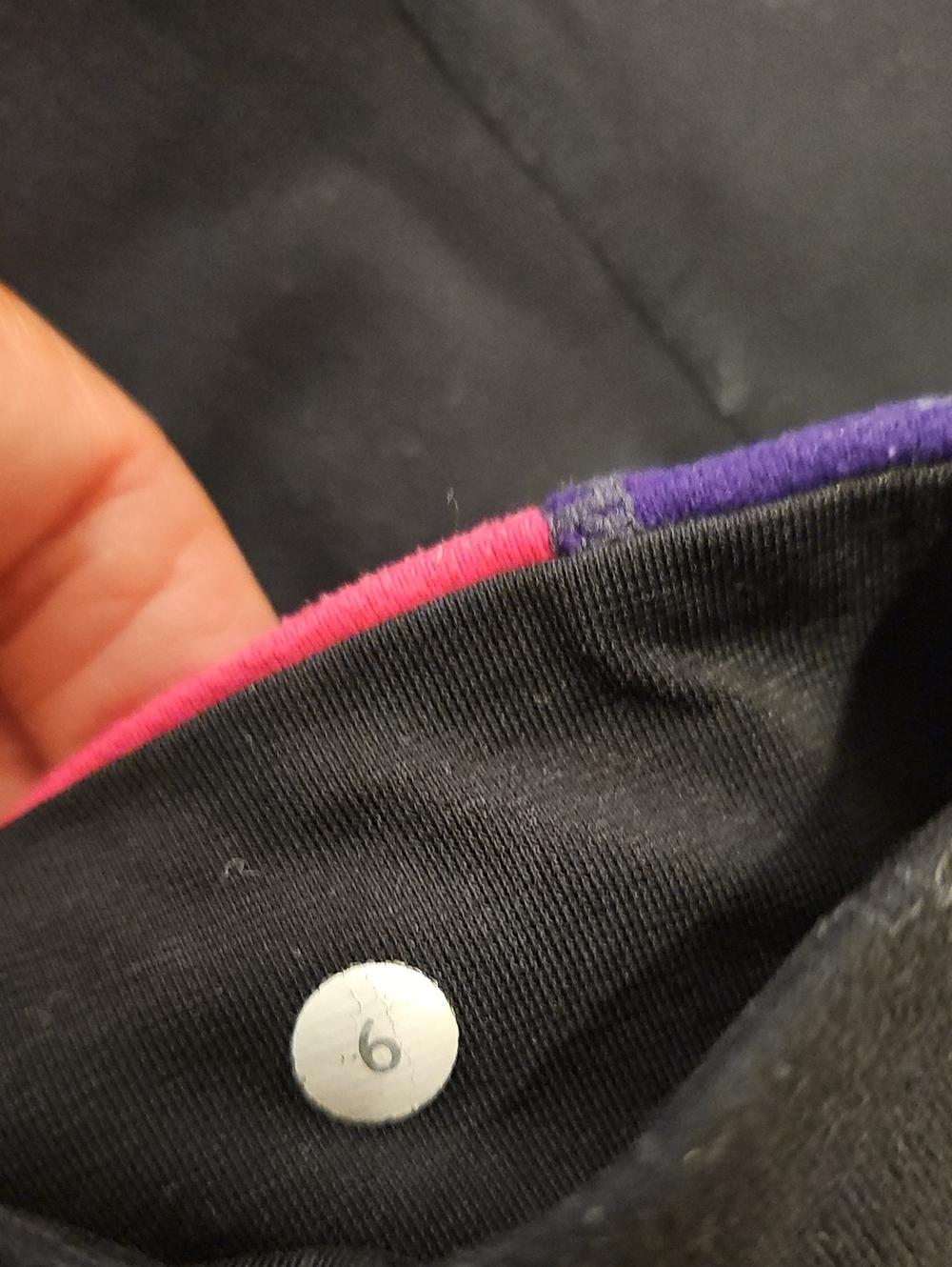 Rare Vintage lululemon athletica Colorblock Striped Waistband Leggings Size 6 - Picture 4 of 6